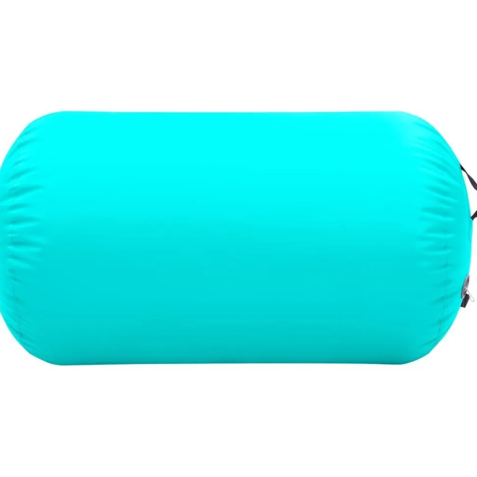 Täytettävä voimistelurulla pumpulla 100x60 cm PVC vihreä