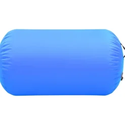 Täytettävä voimistelurulla pumpulla 100x60 cm PVC sininen