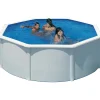 Uima-allaspaketti Swim & Fun Basic 120 pyöreä Ø350 cm valkoinen
