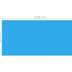 Uima-altaan suoja suorakulmainen 1200x600 cm pe sininen
