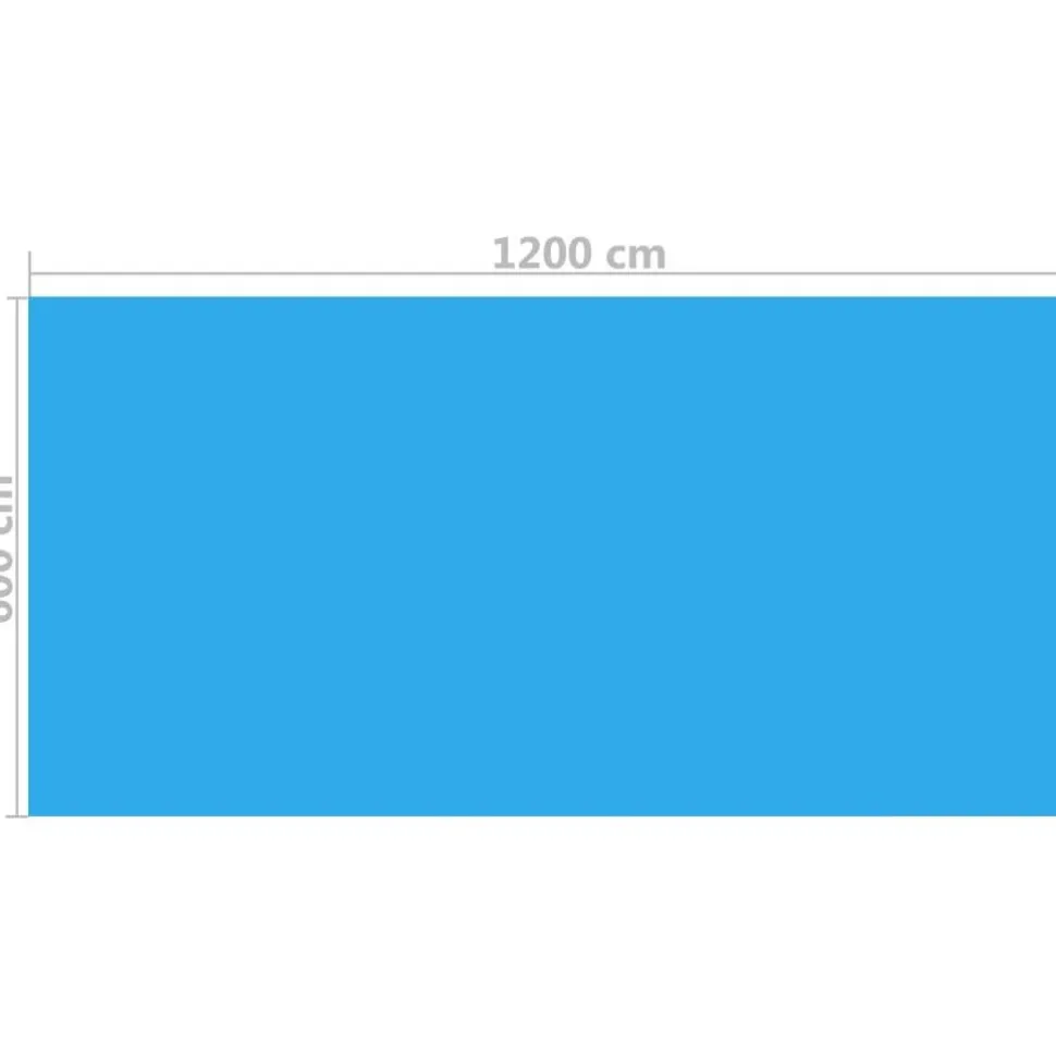 Uima-altaan suoja suorakulmainen 1200x600 cm pe sininen
