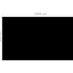 Uima-altaan suoja suorakulmainen 1000x600 cm pe musta