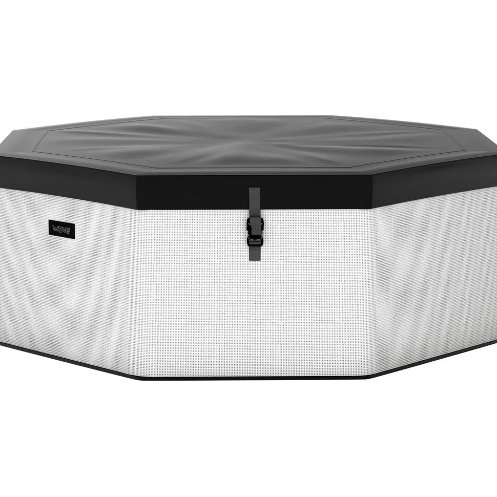 Ulkoporeallas Wave Spa Como, 6 hlöä, 90 suutinta, WiFi, kahdeksankulmainen, koottava, valkoinen