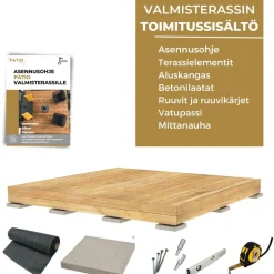 Valmisterassi PatioN°rd Aava, 2x3m, kestopuu
