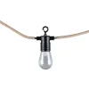 Valoketju LED Trio Ember 6m musta/luonnollinen väri