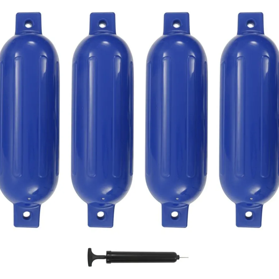Veneen lepuuttaja 4 kpl sininen 51x14 cm PVC