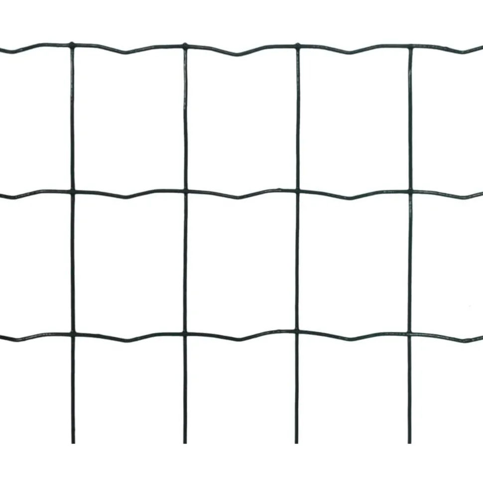 Verkkoaita teräs silmäkoko 76x63mm 25x1.0m vihreä