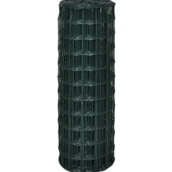 Verkkoaita teräs silmäkoko 76x63mm 25x1.0m vihreä