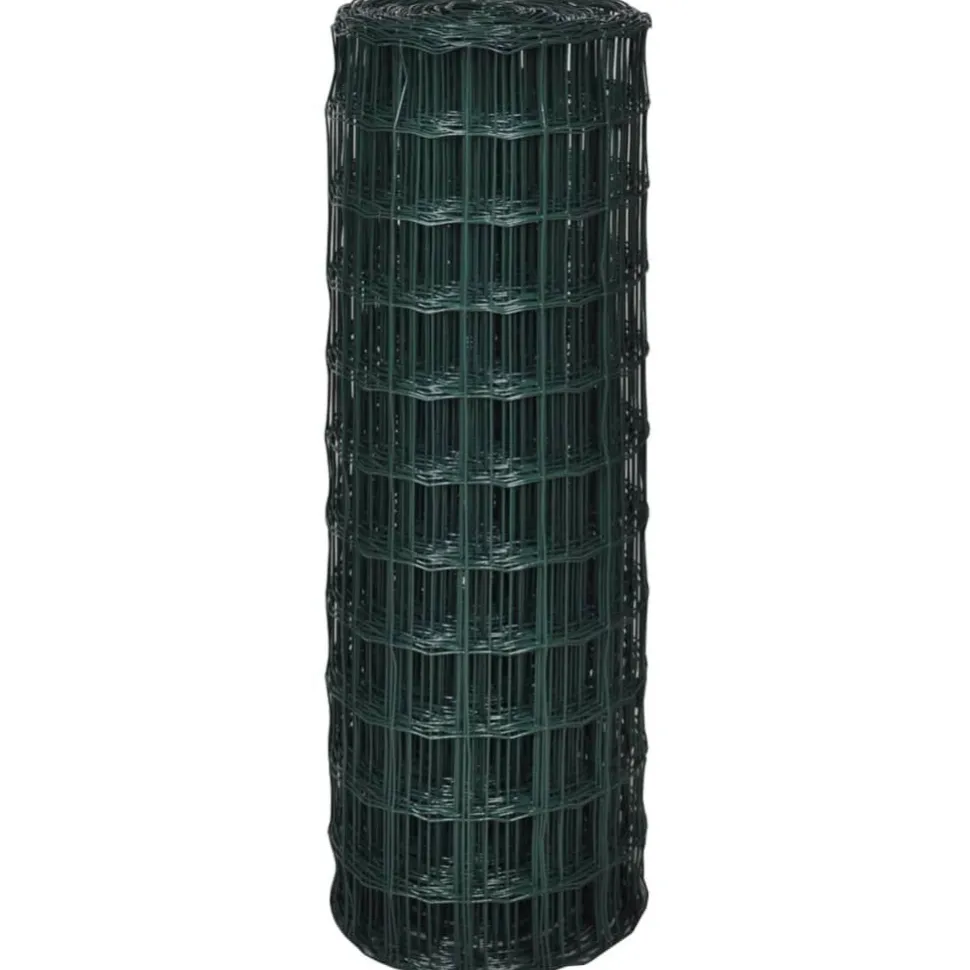 Verkkoaita teräs silmäkoko 76x63mm 25x1.0m vihreä
