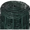Verkkoaita teräs silmäkoko 76x63mm 10x1.0m vihreä