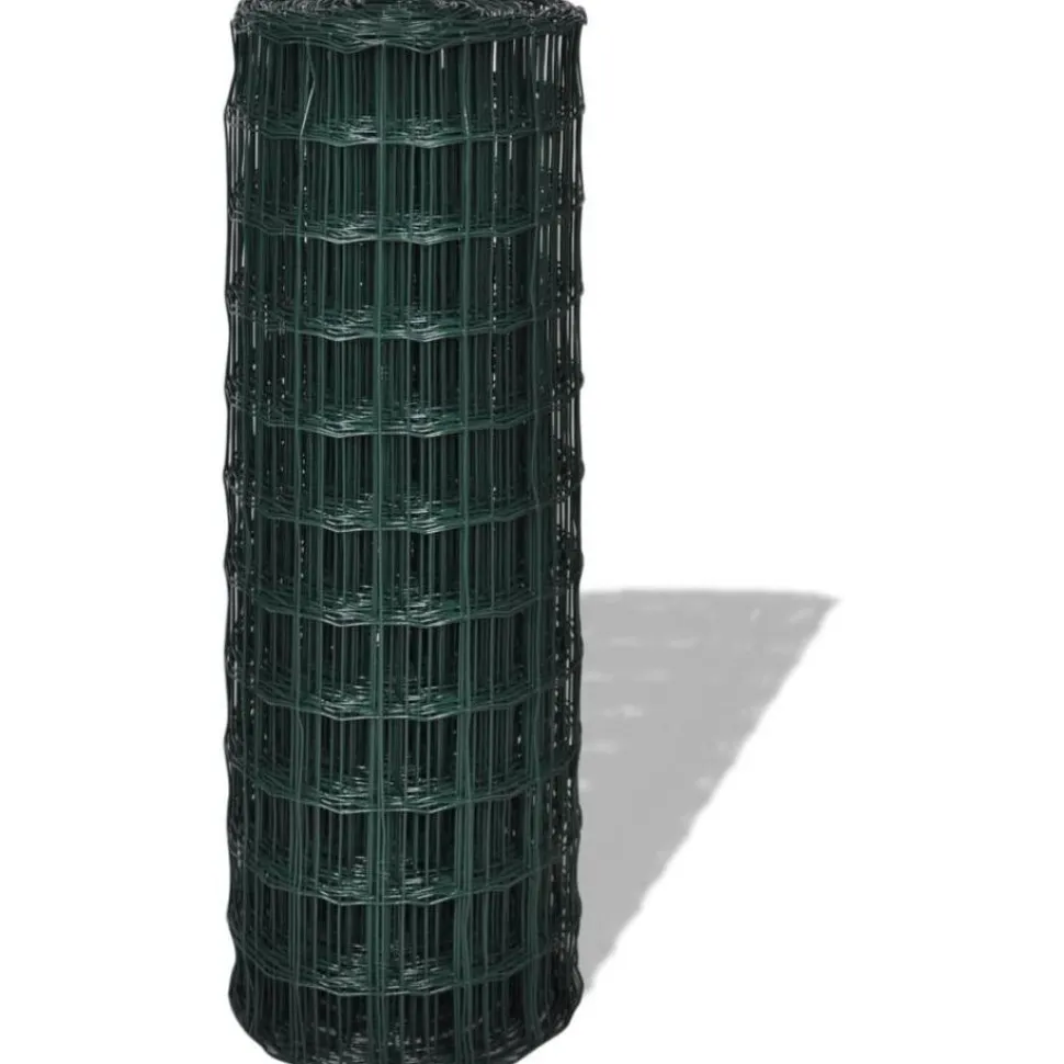 Verkkoaita teräs silmäkoko 100x100mm 25x0.8m vihreä