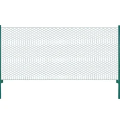 Verkkoaita tolpilla teräs 25x0.75m silmäkoko 25mm vihreä