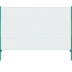 Verkkoaita tolpilla teräs 25x2m silmäkoko 25mm vihreä