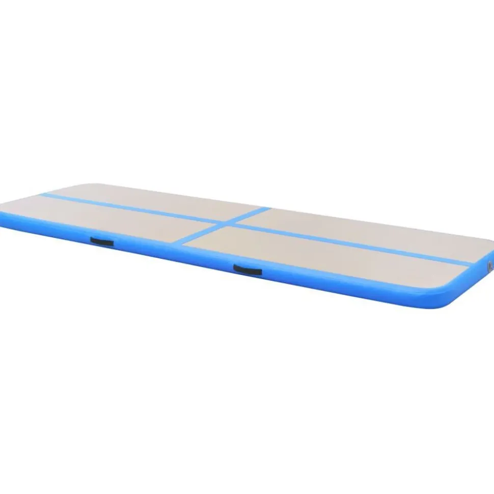 Voimistelumatto, täytettävä, pumpulla, 500x100x10cm, PVC, sininen