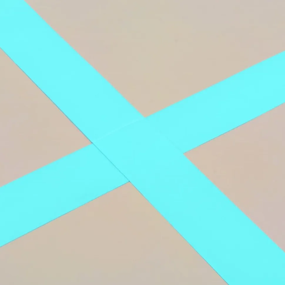 Voimistelumatto, täytettävä, pumpulla, 500x100x10cm, PVC, vihreä
