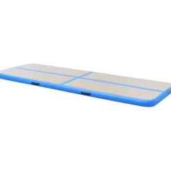 Voimistelumatto, täytettävä, pumpulla, 700x100x10cm, PVC, sininen