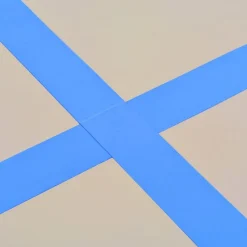 Voimistelumatto, täytettävä, pumpulla, 800x100x10cm, PVC, sininen