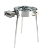 Wokkisetti GrillSymbol PRO-545 inox Ø54 cm kaasupoltin säädinletkusetti