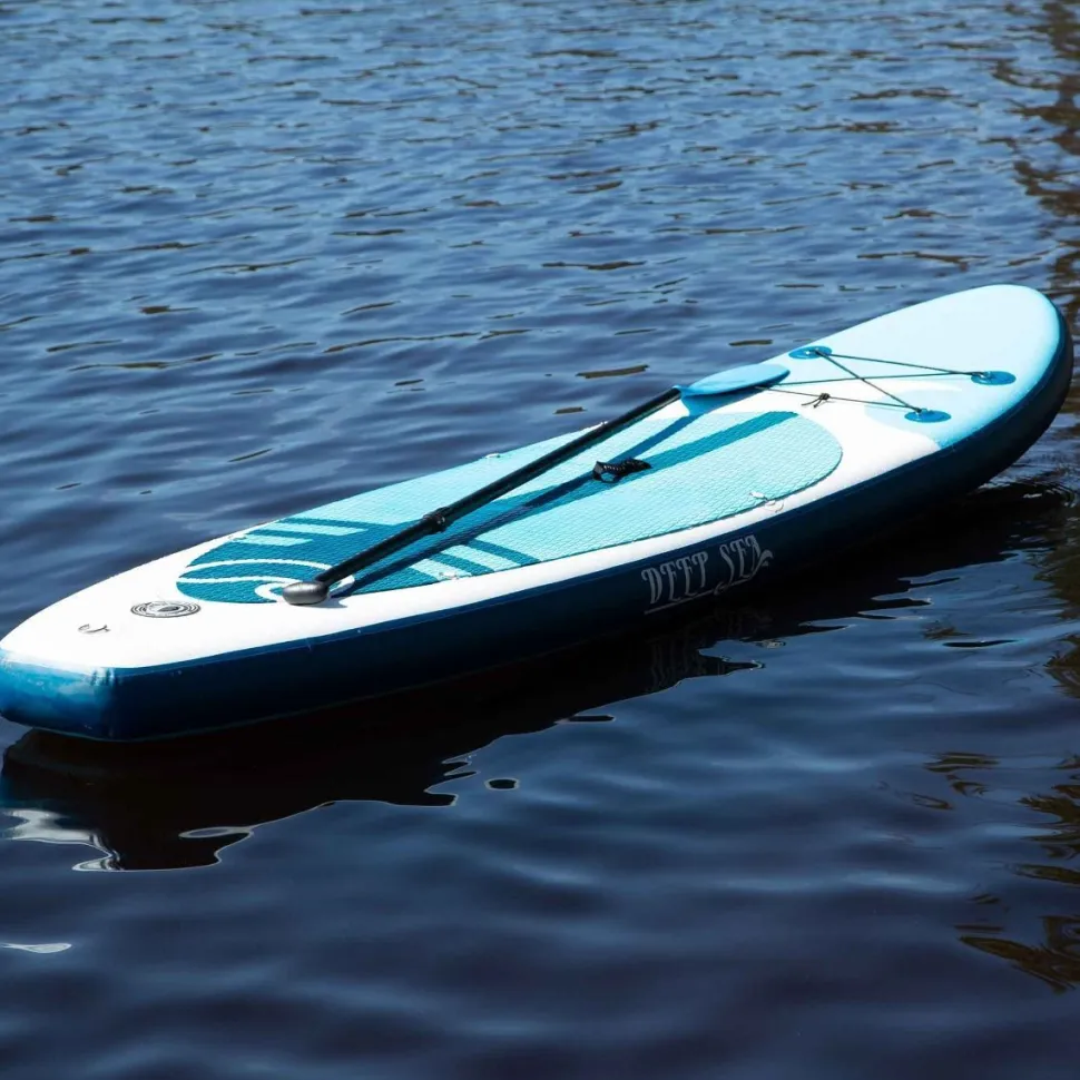 2x SUP-lautasetti Deep Sea Kayak Pro ilmatäytteinen 300 cm 15 PSI sininen